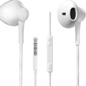 Auriculares con Cable Tech One Tech Ear Tech – Conector Jack 3.5mm, Manos Libres con Control de 3 Botones y Diseño Ergonómico para Música y Llamadas