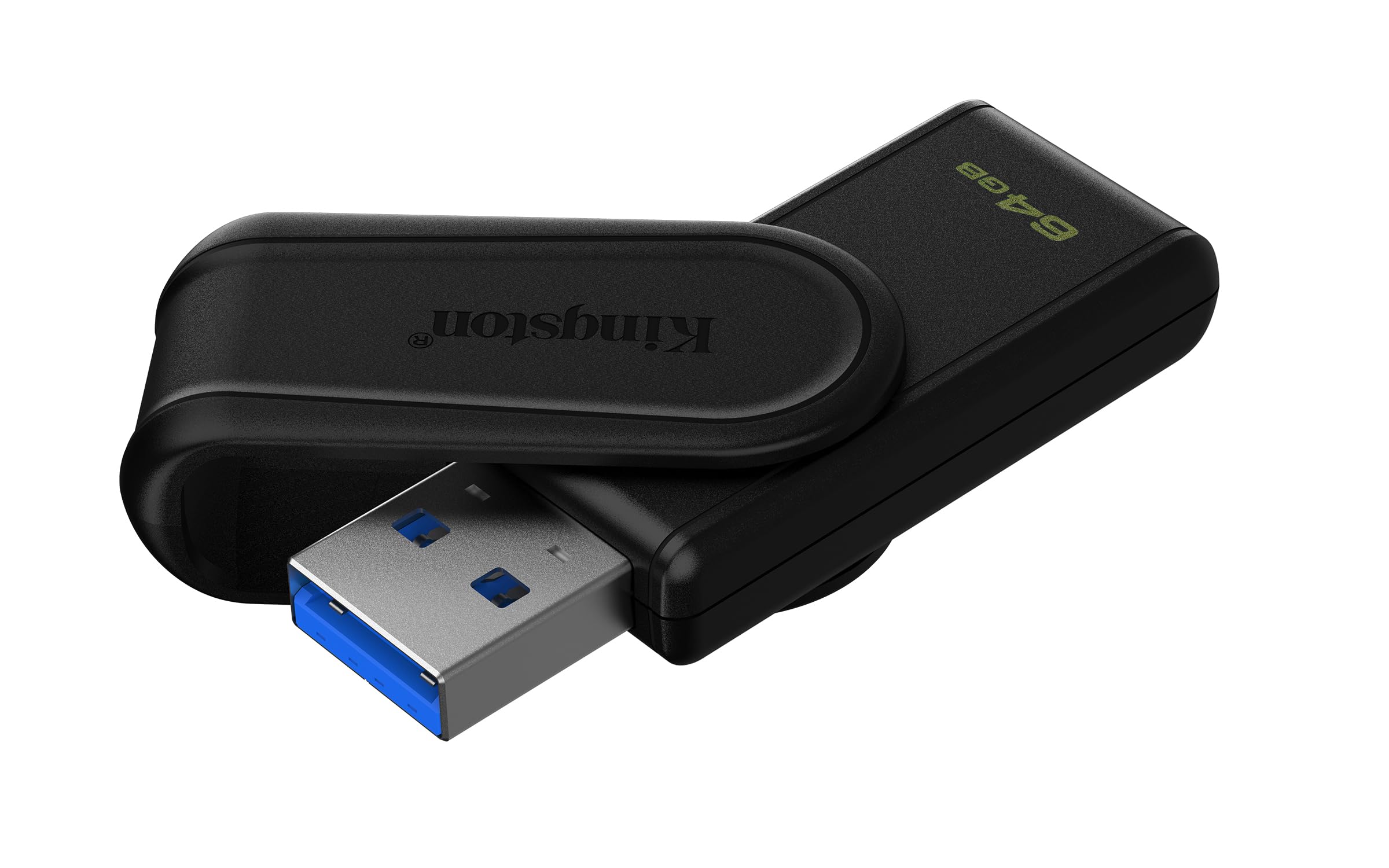 Memoria USB Kingston DataTraveler Exodia S 64GB – USB 3.2 Gen 1 de Alta Velocidad, Diseño Compacto Giratorio y Enganche para Llavero – Fiabilidad Kingston - Imagen 4