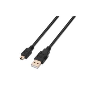 A101-0023 – Cable USB 2.0, Tipo A Macho a Mini B Macho, Negro, 0.5 Metros