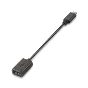 A107-0059 – Cable USB 2.0 3A, Tipo USB-C/M-A Hembra, Negro, 15 CM