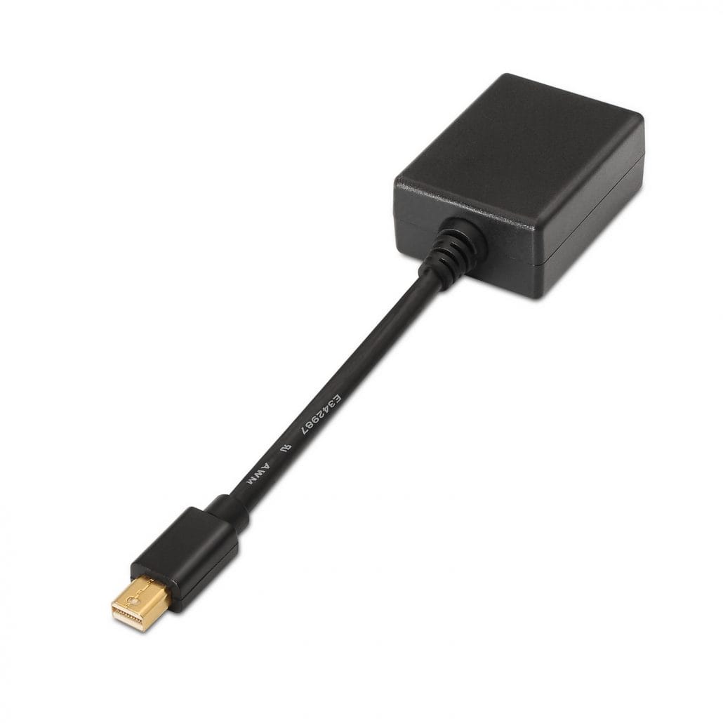 A125-0135 – Conversor Mini DP a SVGA, mDP/M-SVGA Hembra, Negro, 15 CM