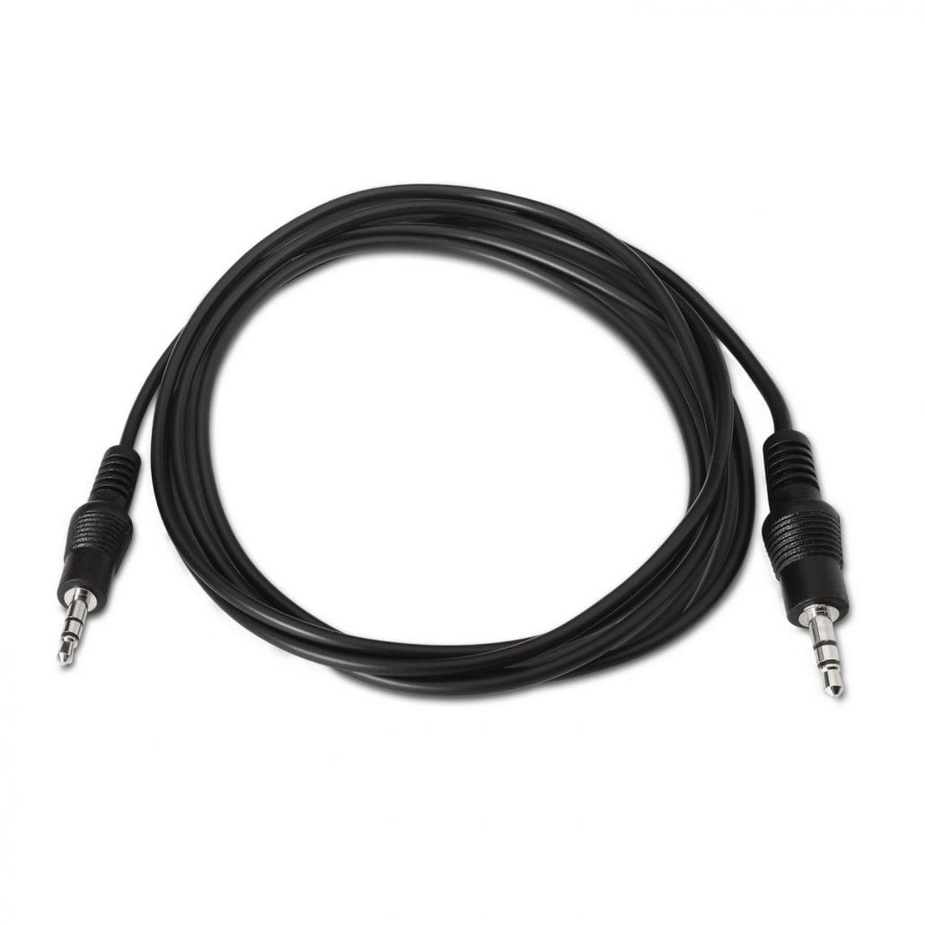 A128-0141 – Cable Audio Estéreo, JACK 3.5/M-JACK 3.5/M, Negro, 0.3 Metros