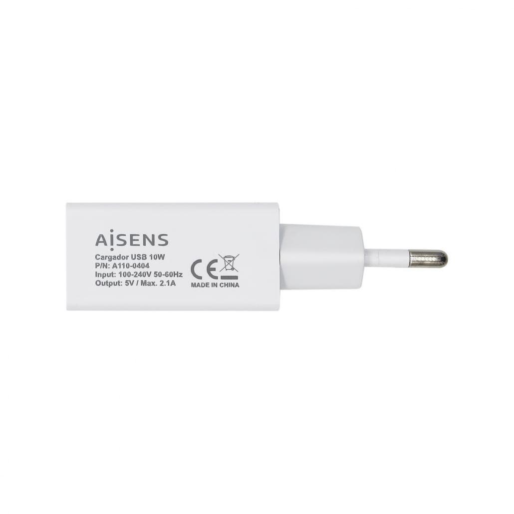 Cargador USB 10W, 5V/2A, Blanco - Imagen 3