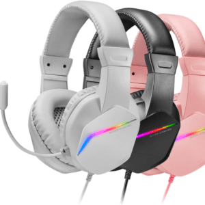 Auriculares Gaming Mars Gaming MH122 – Iluminación FRGB Rainbow, Sonido Ultra-Bass y Micrófono Flexible con Cancelación de Ruido