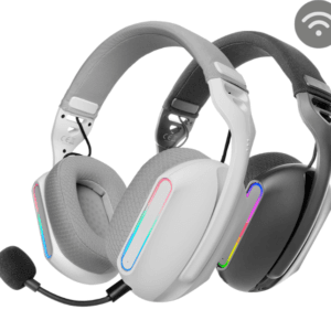 Auriculares Gaming Mars Gaming MHW-PRO – Inalámbricos 2.4GPro, Bluetooth 5.3 y Jack, Sonido 7.1 3D Surround e Iluminación ARGB Flow
