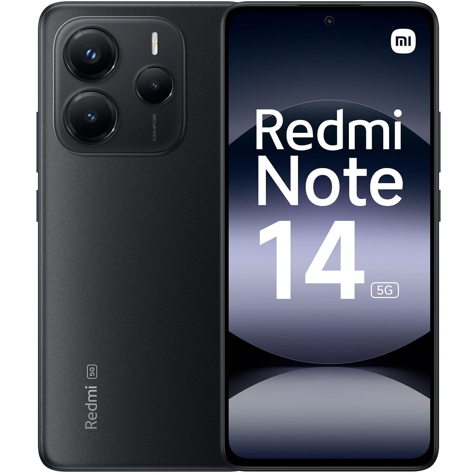 Xiaomi Redmi Note 14 5G 256GB / 8GB RAM – Midnight Black, Cámara AI de 108MP, Procesador 5G Potente y Pantalla AMOLED 120Hz - Imagen 2