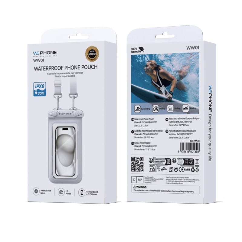 Funda Impermeable Universal WW01 - Certificación IPX8 sumergible 30m - Imagen 3