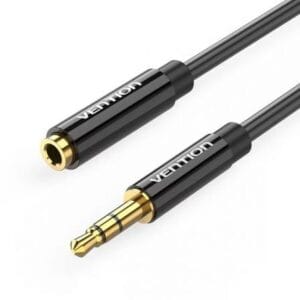 Alargador Jack 3.5mm Vention 1m de Audio Premium | TecnoTikTak